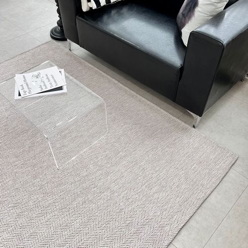 상트르아 픽시 헤링본 러그 (100x100cm)