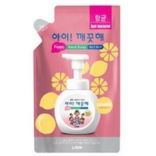 라이온코리아 아이깨끗해 폼 핸드솝 레몬향 리필 450ml (12개)
