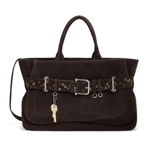 오소이 토트백 26SB05008314 SUEDEMOCHA SUEDE MOCHA EYELETS_이미지