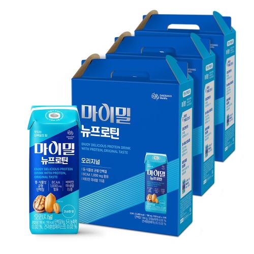 대상웰라이프 마이밀 마시는 뉴프로틴 오리지널 190ml (48개)