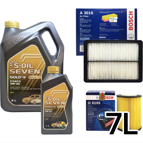 에쓰오일 세븐골드 5W30 + 보쉬필터 팰리세이드 가솔린_이미지
