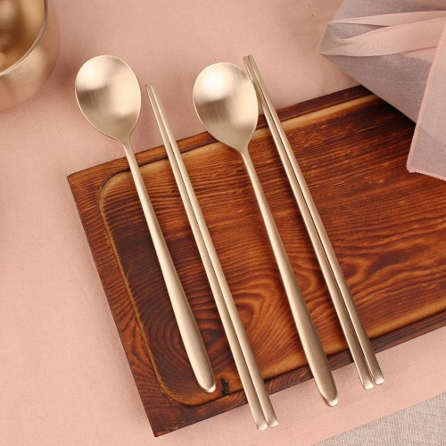 명성유기 방짜유기 민수저 2인 + 각인