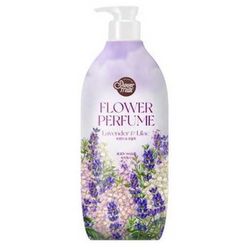 샤워메이트 퍼플 플라워 퍼퓸 바디워시 라벤더&라일락 900ml (2개)_이미지