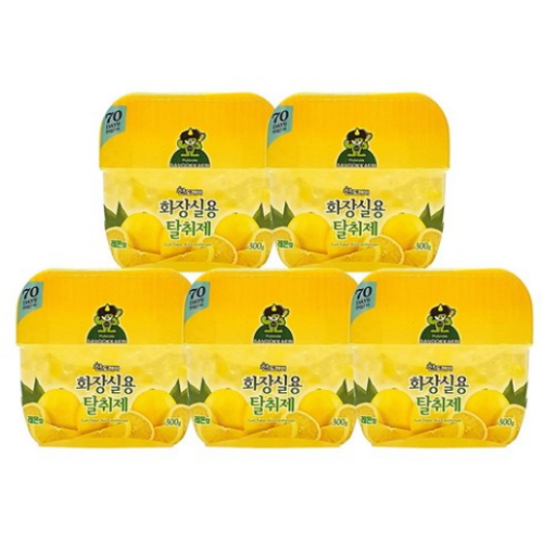 산도깨비 화장실용 탈취제 레몬향 300g (5개)_이미지