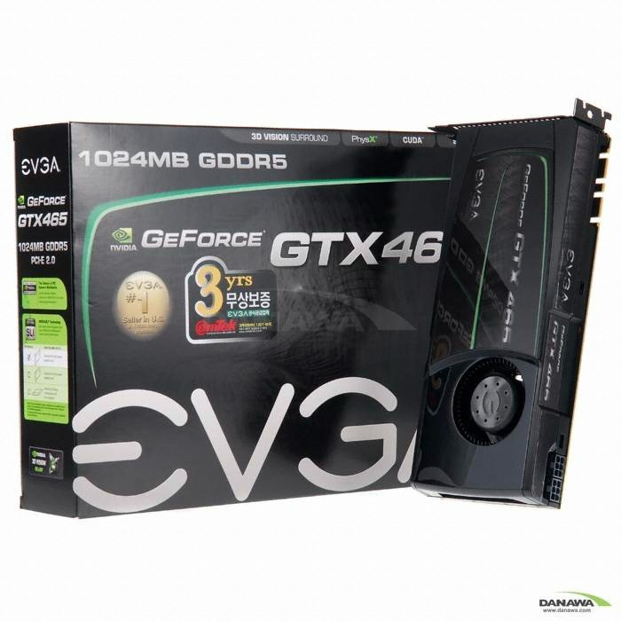 EVGA 지포스 GTX465 D5 1GB 이엠텍_이미지
