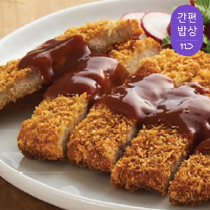 노랑 갓튀겨나온 곱빼기 돈까스 180g x 10개+소스 10개