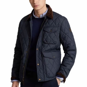 폴로랄프로렌 폴로 남성 비아튼 코듀로이 카라 퀼팅 자켓 710884459_이미지