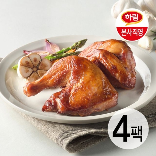 하림 리얼 마늘 훈제치킨 반마리 210g (4개)_이미지