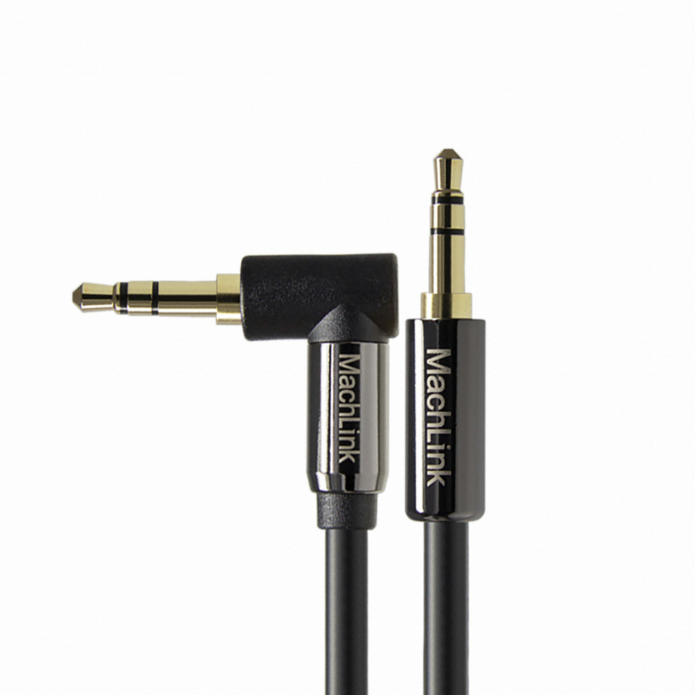 마하링크 3.5mm 3극 스테레오 AUX 꺾임 케이블 (ML-3TH001, 1m)_이미지