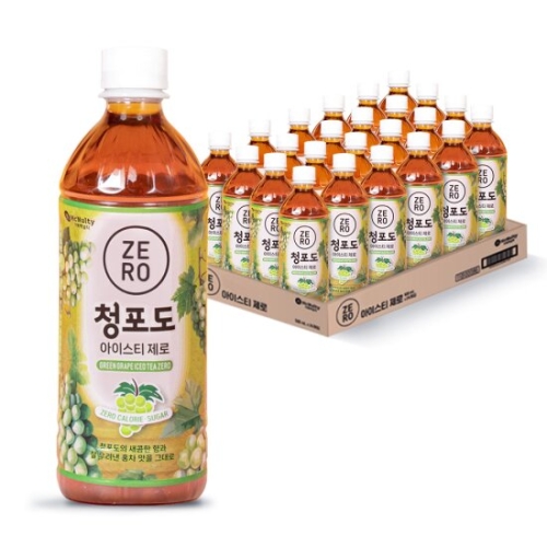 맥널티 청포도 아이스티 제로 500ml (24개)