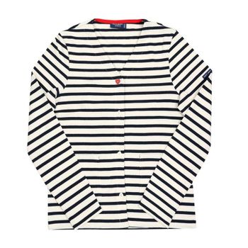 세인트제임스 메르카르디 스트라이프 브이넥 여성 가디건 148194701