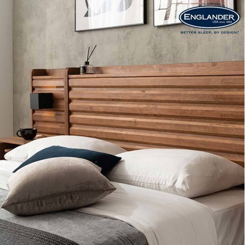 잉글랜더 도로시 원목 호텔형 트윈 수납 침대 SS+Q+협탁 (라텍스7존독립)_이미지