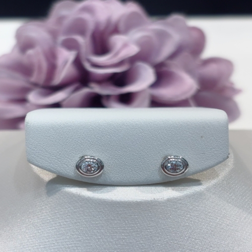 1부 0.1CT 베젤세팅 다이아몬드 14K GOLD 귀걸이 LEF25001D