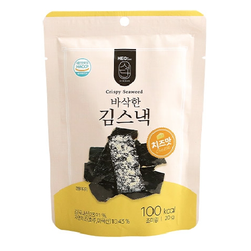 허닭 바삭한 김스낵 치즈맛 20g (1개)_이미지