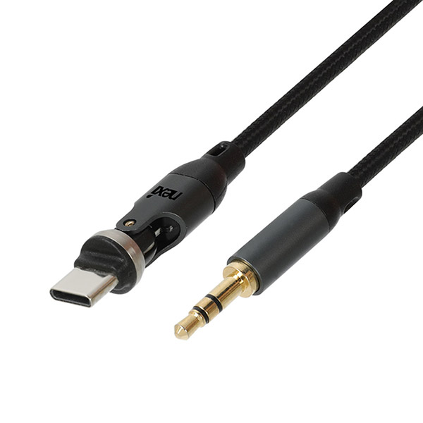 리버네트워크 NEXI Type <b>C</b> to 3.5mm(M) 4극 회전형 AUX 케이블