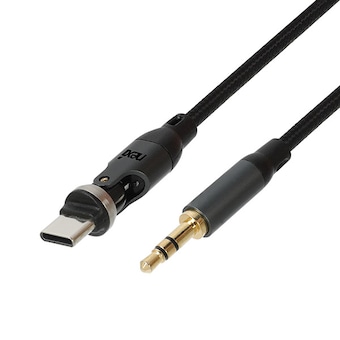 리버네트워크 NEXI Type <b>C</b> <b>to</b> <b>3.5</b>mm(M) 4극 회전형 AUX 케이블