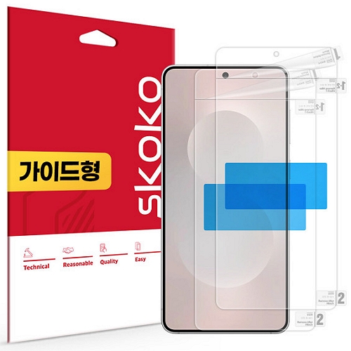 스코코 갤럭시S25 엣지 올레포빅 액정보호필름 (액정 2매)_이미지