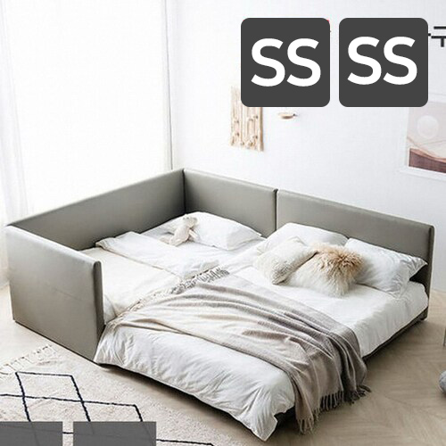 레이디가구 코쿤 데이베드 저상형 패밀리침대 SS+SS (독립스프링)