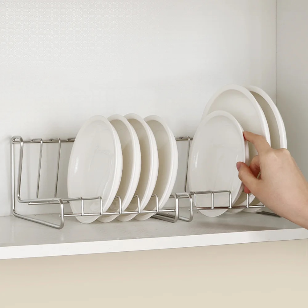 리본제이 무디타 304 스텐 주방 접시 정리대 L자형 그릇 거치대 S 2P세트