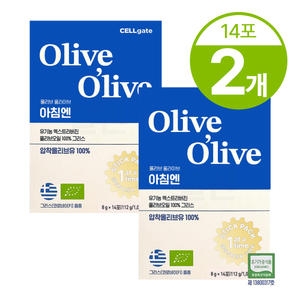 셀게이트 올리브 올라이브 그리스 엑스트라버진 스틱형 올리브오일 112g(8gx14포) (2개)
