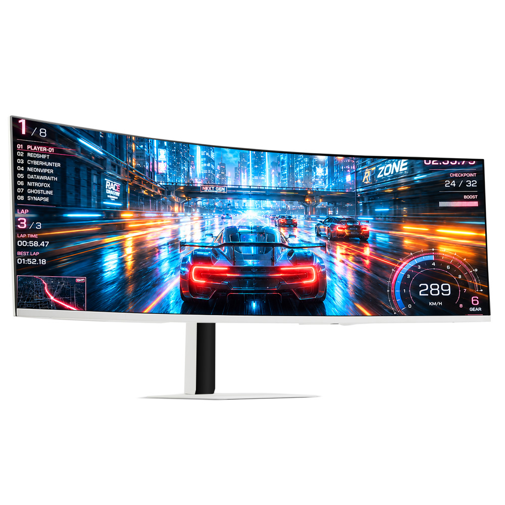 미켈란 49UW199GW 5K DQHD PD65 H2.1 게이밍 화이트