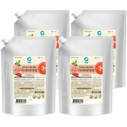 청정원 아라비아따 스파게티소스 2kg (4개)_이미지