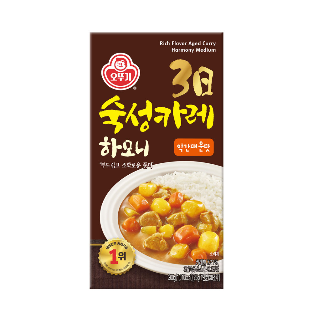 3일 숙성카레 하모니 고형 약간매운맛 200g