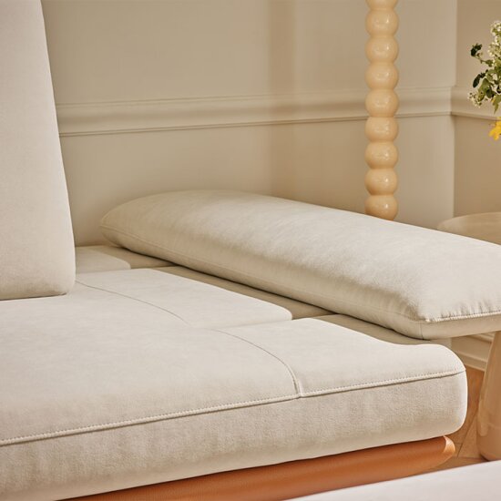 에싸 시모네 스윙기능 리브 패브릭 소파 4인용 (스툴포함)_이미지