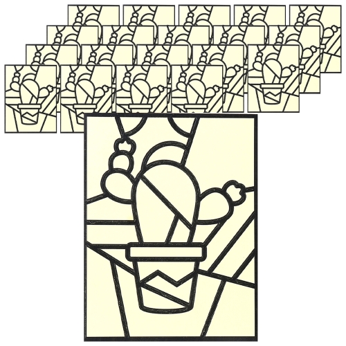 민화샵 포일아트 팝아트 만들기 1개 선인장 UDPPP0151_이미지