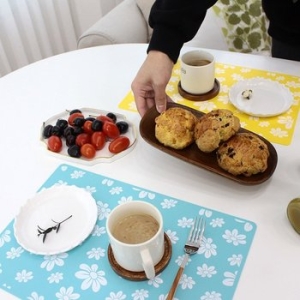 블루밍 파스텔 실리콘 식탁매트 1P