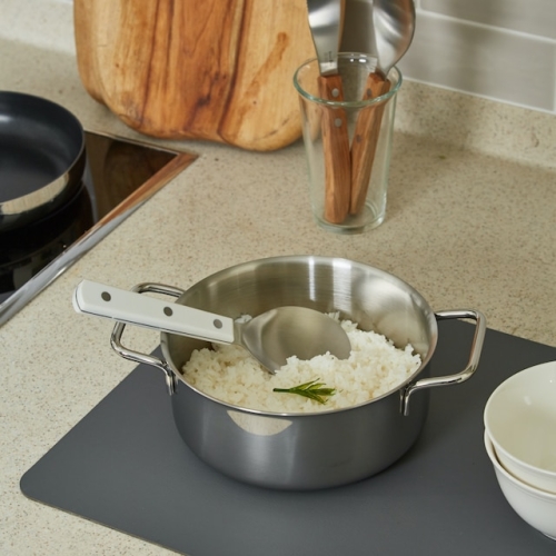 명품 감성 수제 스테인리스 304 밥주걱 올리브,화이트 화이트주걱