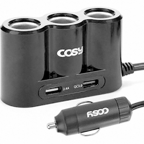 CGR3204AT 퀵차지 3.0 차량용 USB 3구 소켓 고속 멀티충전기