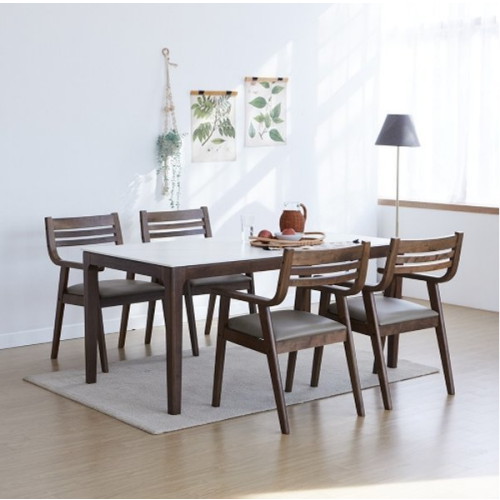 베스트리빙 바로스 마티나 세라믹 와이드 식탁 1605 (의자4개)