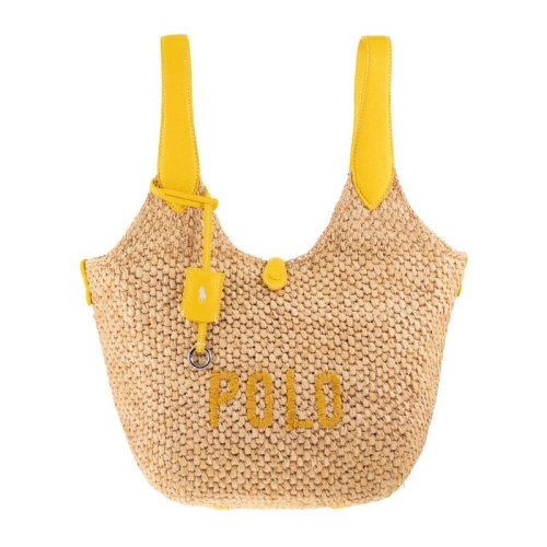 폴로랄프로렌 로고 자수 라피아 토트백 428978557 001_이미지