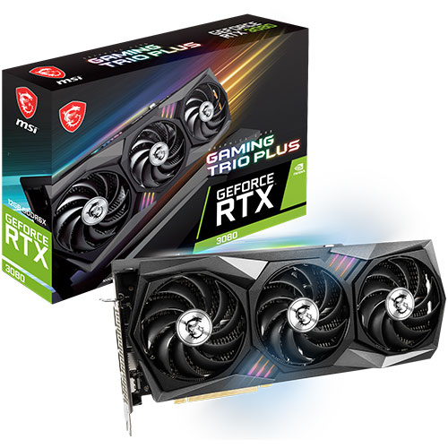 MSI 지포스 RTX 3080 게이밍 트리오 플러스 D6X 12GB 트라이프로져2 LHR