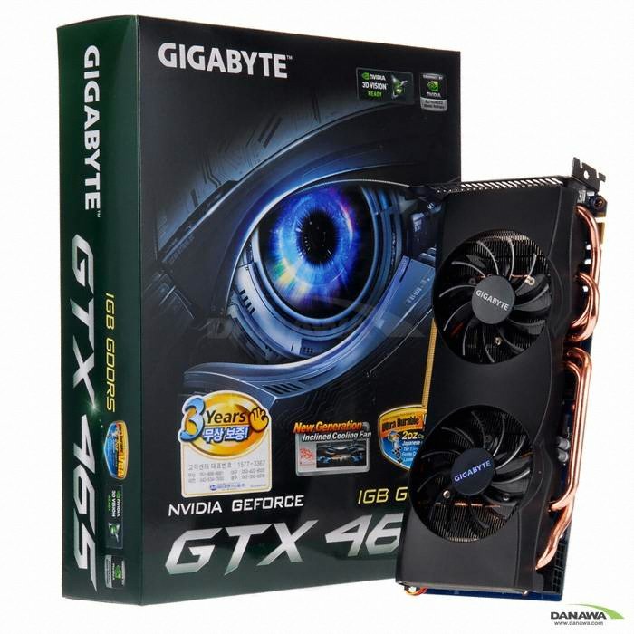 GIGABYTE 지포스 GTX465 UDV 더블엑셀 Edition D5 1GB_이미지