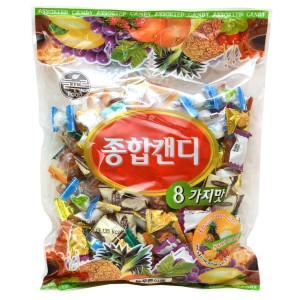 늘푸른 종합캔디 800g 넉넉한 용량 과일사탕 8가지맛_이미지