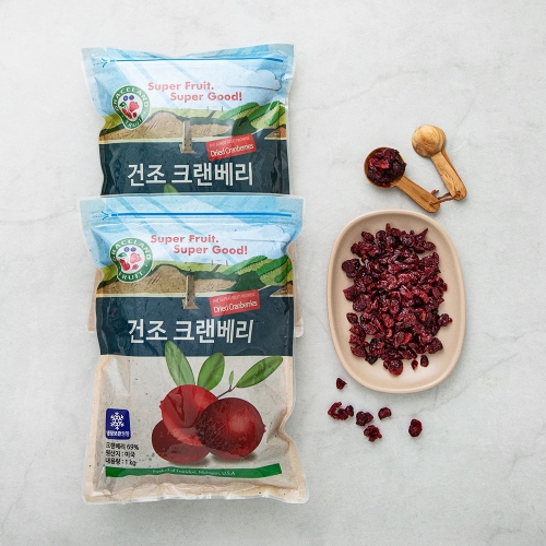 GracelandFruite 건조 크랜베리 1kg (2개)_이미지