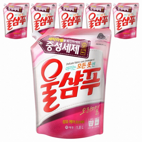 애경 울샴푸 오리지널 리필 1.8L (6개)