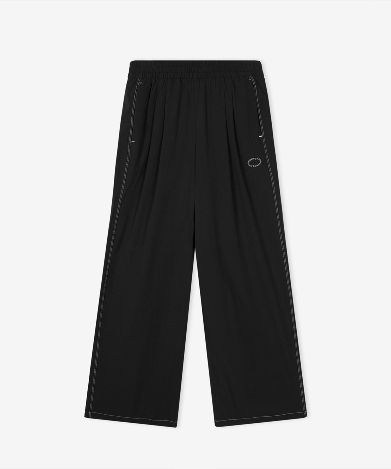 W 프로즌 우븐 스트레치 와이드팬츠 NBNTG3W612 BLACK