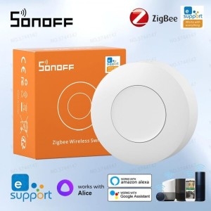 스마트 SONOFF SNZB-01P 지그비 무선 스위치 홈 장면 편리한 단추 벽 스위치 알렉사 구글 ZBBridge IFTT