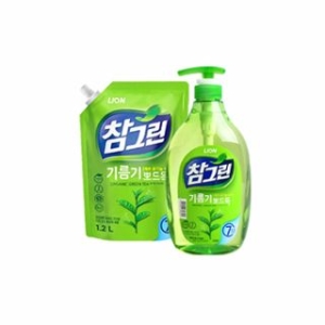 참그린 기름기 뽀드득 레몬녹차 965ml + 리필 1.2L (본품1개+리필1개)_이미지