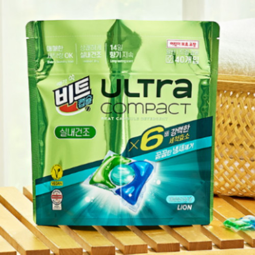 비트 울트라 콤팩트 실내건조 애플블로썸향 40개입 (4개)_이미지