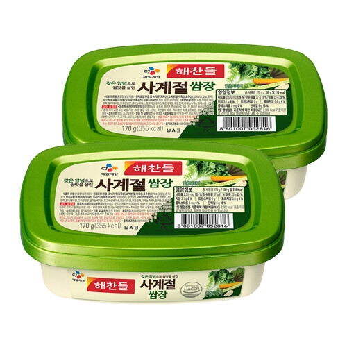 CJ제일제당 해찬들 사계절 쌈장 170g (2개)