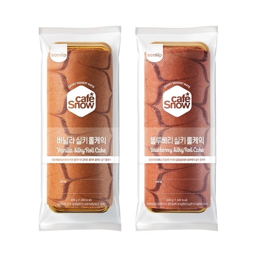 삼립 냉동 롤케익 2개 실키롤 블루베리 택_이미지