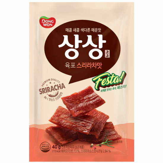 동원F&B 상상 육포 스리라차맛 40g (10개)