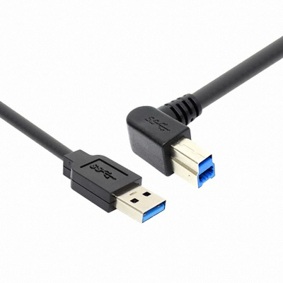 USB3.0 AM-BM(왼쪽 꺾임) 케이블