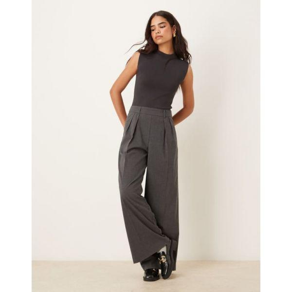 망고 2-in-1 하이넥 민소매 맞춤 점프수트 그레이 6873506_이미지
