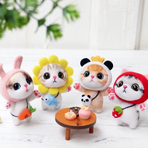 고양이 강아지 양모펠트 니들 패키지 set