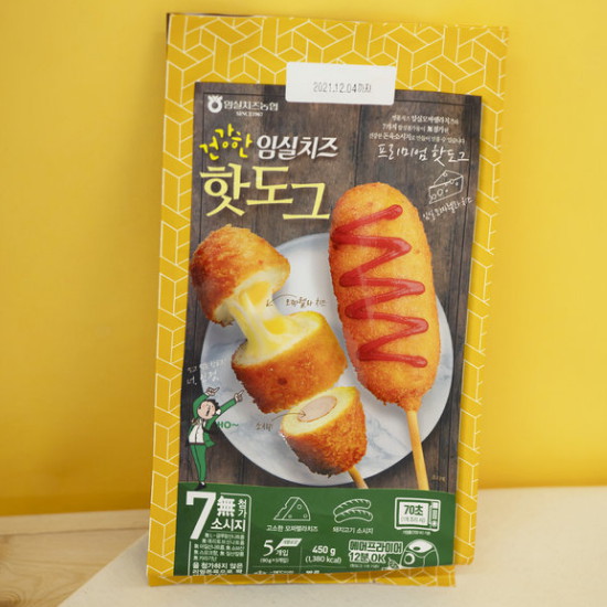 건강한 임실치즈 핫도그 5개입 450g